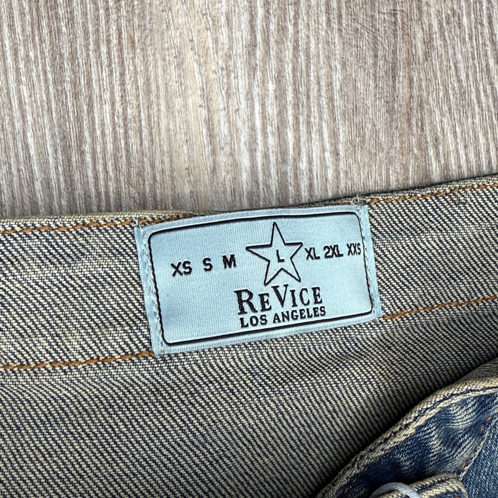 SOLD OUT! REVICE Upper East Side Denim Blue Carrie Vest Halter Crop Top Large - Picture 6 of 9